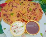 A picture of step 4 of Tasty healthy nutritious Sattu powder high protein Chilla.