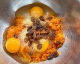 Foto del paso 2 de la receta 🧡 Tortilla de Zanahoria & Pasas 🥕