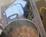 A picture of step 4 of Butt palak recipe.