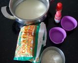 முட்டை இல்லாத ரோஸ் புட்டிங்(heart shape eggless pudding recipe in tamil) ரெசிபி ஸ்டேப் 1 புகைப்படம்
