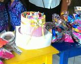 Foto langkah ke 16 dari resep Pocky Bday Cake #rainbow base cake# cepet,mudah,juara &tebel dikantong ('').