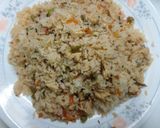 A picture of step 4 of Chicken veggies polaw.