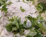 A picture of step 2 of Singara aata potato paties.
