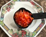 A picture of step 4 of Watermelon Salad.