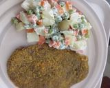 Foto del paso 4 de la receta: Milanesa con ensalada rusa vegana