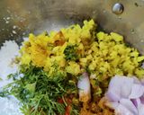 A picture of step 1 of Poha cutlets from leftover batata poha.