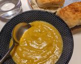 A picture of step 6 of Roasted Crown Prince Pumpkin soup with potato.