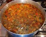 A picture of step 3 of Mike's Low Carb/Calorie Vegetable Beef Soup.