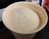 A picture of step 1 of Suji Idiyappam with coconut chutney.