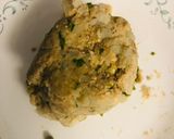 A picture of step 2 of Falhari Allu Tikki Chaat.