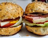 Foto del paso 6 de la receta: Montaditos de jamón🥩 dulce y huevo🥚...!