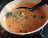 A picture of step 2 of Thai Red curry.