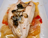 Foto del paso 6 de la receta: Lubina a la espalda con verduras