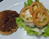 Foto del paso 9 de la receta: Hamburguesa🥩de res 🧀en pancakes🧇de vegetales🍔🥯🥞