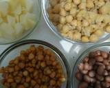 Chickpea fruits veggies and nuts salad recipe step 4 photo