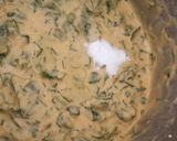 A picture of step 2 of Methi fritters (methi na gota).