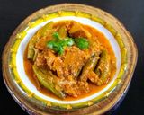 A picture of step 9 of Dahi Potol.
