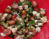 A picture of step 6 of My Cucumber Caprese Salad.