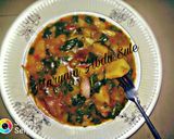 A picture of step 6 of Yam Porridge with Spinach leaves. Step-by step Recipe.