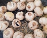 A picture of step 3 of My Garlic Buttered Mustard Mushrooms in a creamy sauce 😀.