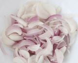 A picture of step 1 of Onion pakoda.