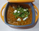 A picture of step 4 of Turai Sabji with coconut gravy.