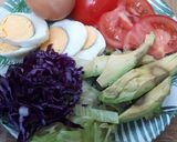 Foto langkah ke 2 dari resep Toast Bread Salad with Balsamic and Mayonaise sauce.