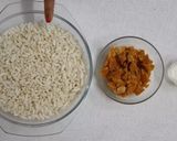 A picture of step 1 of Mamara chikki.