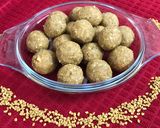 A picture of step 22 of Methi Coconut Laddu.