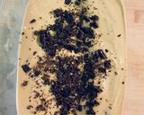 A picture of step 6 of Coffee ice cream ☕️ with dark chocolate 🍫 chips!!.