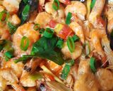 Foto langkah ke 6 dari resep Udang Saus Tiram Pedas Manis.