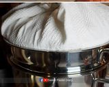 รูปขั้นตอนการทำที่ 13 ของ เค้กนึ่งแฟนซีน้องแมวตะมุตะมิ ไม่ง้อเตาอบ ไม่ต้องมีเครื่องผสม