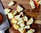A picture of step 1 of Apple pie french toast.