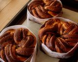 A picture of step 14 of The Sweet Smell of Cinnamon Rolls (Cinnamon Swirl Bread).