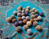 عکس مرحله 1 از دستور توپک خرمایی بیسکوییتی