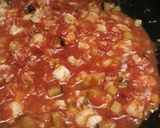 A picture of step 3 of Tagliatelle al ragù di baccalà e melanzane.