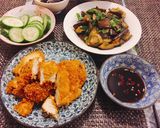 Hình bước làm 6 của món Cà Tím Sốt Dầu Hào(Chay)