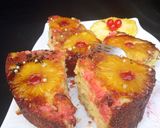 A picture of step 18 of #cake contest pineapple cake.