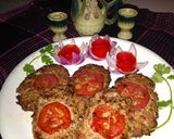 A picture of step 4 of Beef chapli kabab.