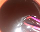 A picture of step 5 of MOIST CHOCOLATE CAKE,Cocoa Ganache 😊.