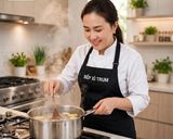 Hình bước làm 1 của món Canh hẹ đậu hủ trắng