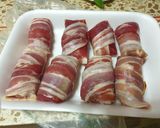 Pas rețetă Rulouri de pui cu cașcaval învelite în bacon 2 fotografie