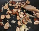 A picture of step 1 of Linguine allo speck.