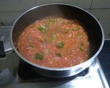 A picture of step 3 of Veg Kolhapuri.