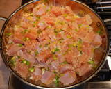 A picture of step 4 of Mike's Chunky Chicken Fajita Style Soft Tacos.