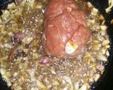 A picture of step 6 of Minced beef fried rice.