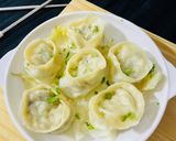 A picture of step 6 of Chicken Momos.
