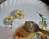 A picture of step 3 of Potato masala Chaap chaat.