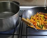 Foto del paso 8 de la receta: Spaghetti con verduras al wok (estilo oriental con salsa yakisoba)