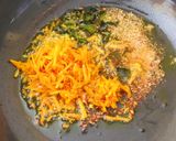 A picture of step 3 of Bhogi Chi Bhaji.